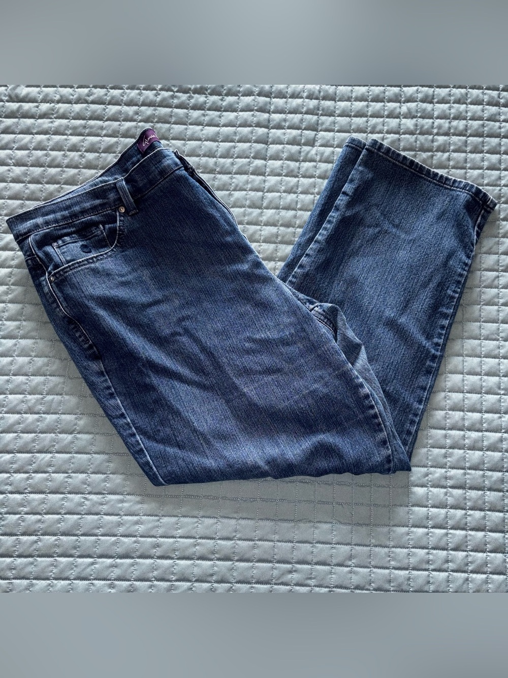 Gloria Vanderbilt Womens Jeans 18W Short Classic Stretch Tapered Denim 40x27 - Picture 4 of 10